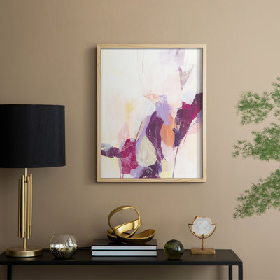Impression polaire magenta polaire I - bois massif