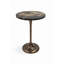 Table d'appoint en bois pétrifié fossilisé
