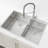 Handcrafted Overmount Double Bowl Kitchen Sink