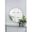 Miroir mural rond en verre antique D36 "