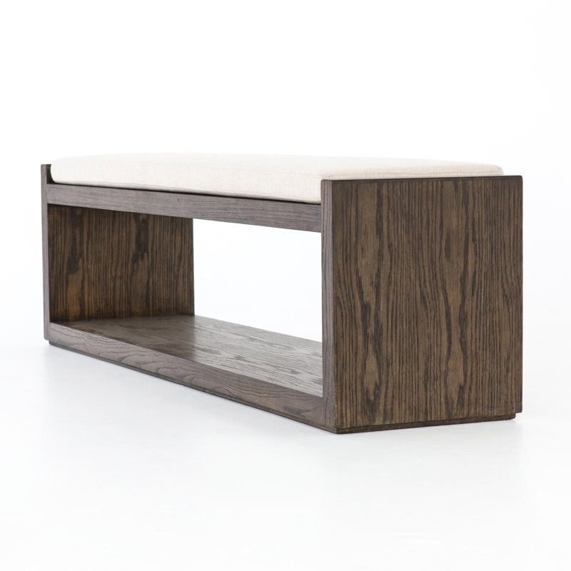 Calypso Upholstered Bench, Ivory