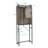 Retro Style MDF With Triamine Iron Frame Sliding Door Three-Layer Rack Bathroom Cabinet