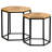 Zaelek Solid Wood Top Nesting Tables