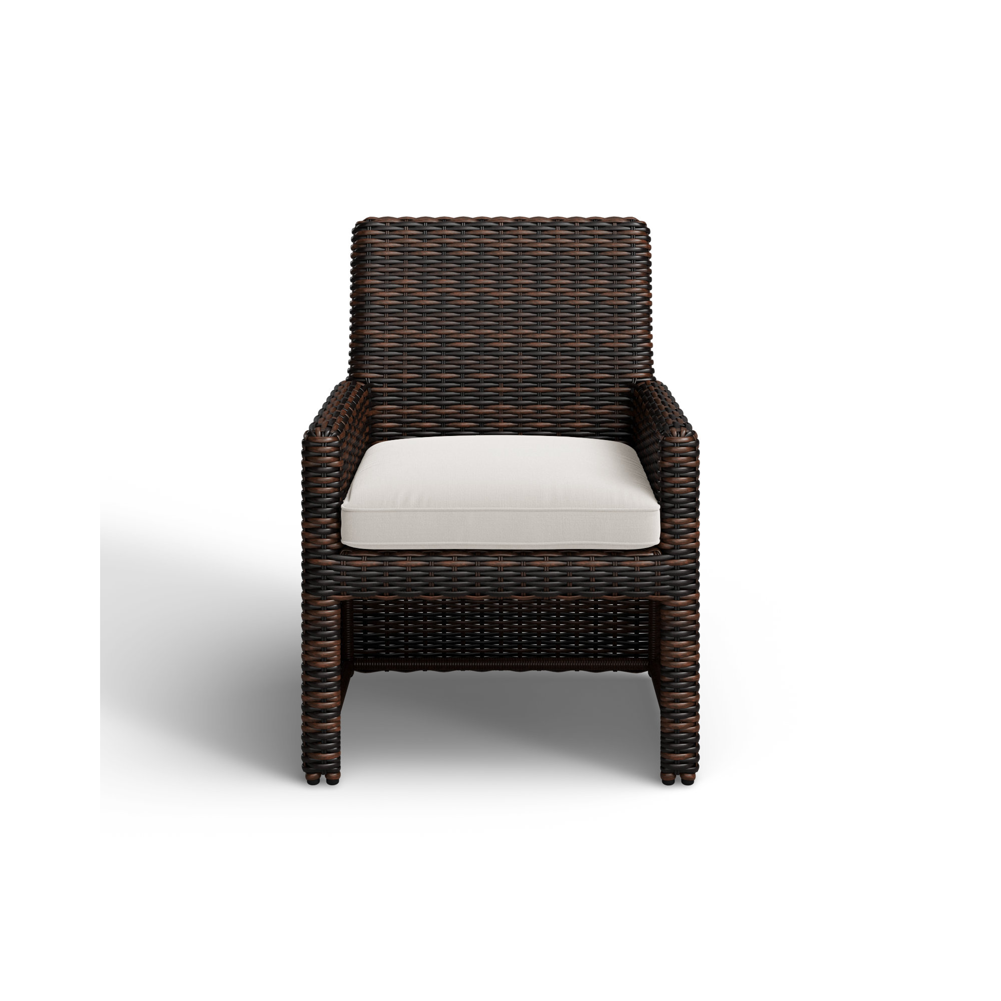 Naomie Patio Dining Chair with Sunbrella® Cushion, Canvas Flax Sunbrella® Canvas