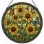 Panneau de vitrail papillon 7,8 "H-618454183