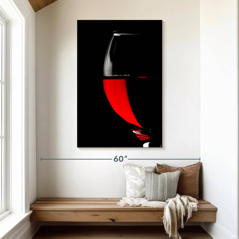 Yarlin Half Red Wine, 48" H x 32" W