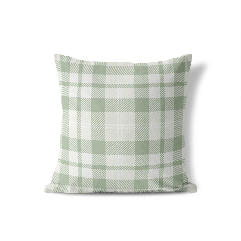 Coussin Gen, Vert, H 16 po x l 16 po