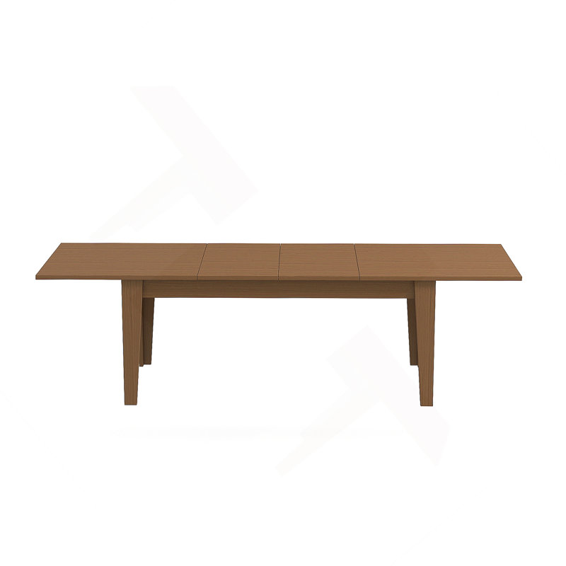 Table de salle à manger, grande table de cuisine extensible de 106,3 po, Oak