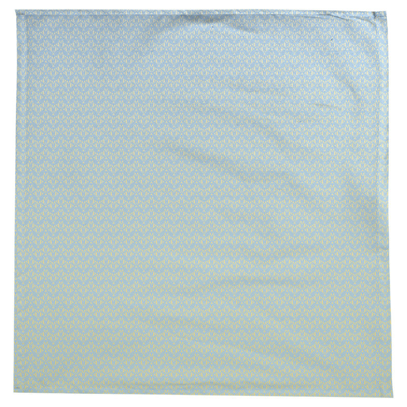 Nappe art déco Leffel, Bleu et jaune ombragé