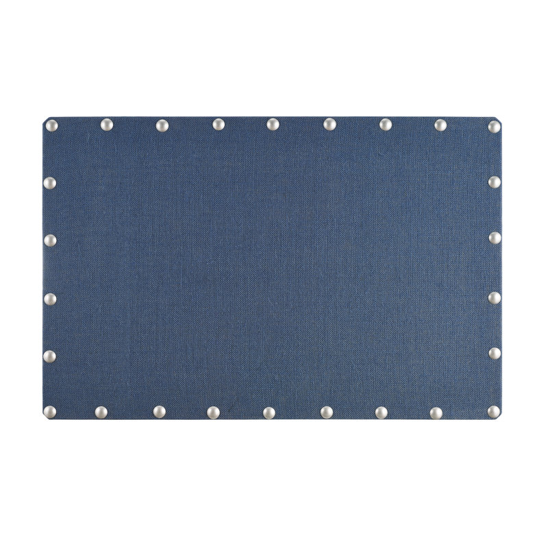 Babillard magnétique en toile de jute Magness, Marine