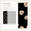 Papier peint floral avec motif de marguerites modernes