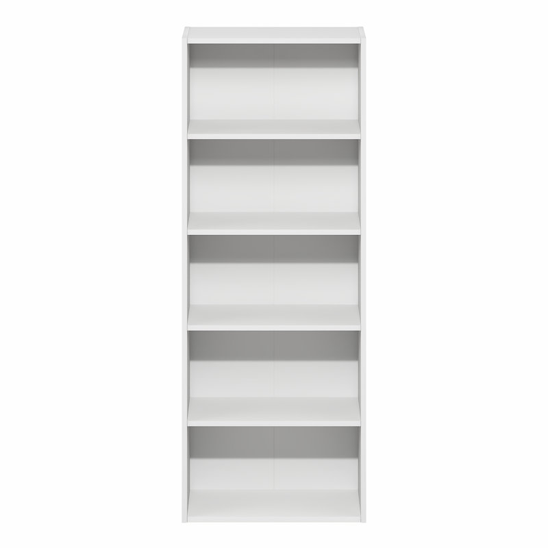 Bibliothèque à 5 niveaux Furinno Basic, (5 tablettes) H 43,66 po x l 16,61 po x P 7,28 po