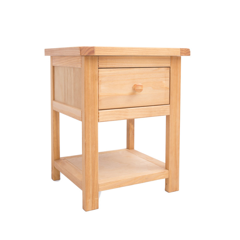Snider 45 cm W Bedside Table, Light Brown