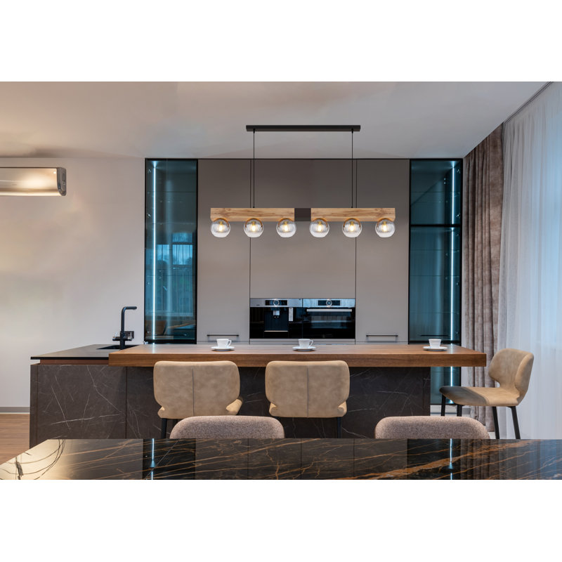 Ladell 6 - Light Black Kitchen Island Pendant