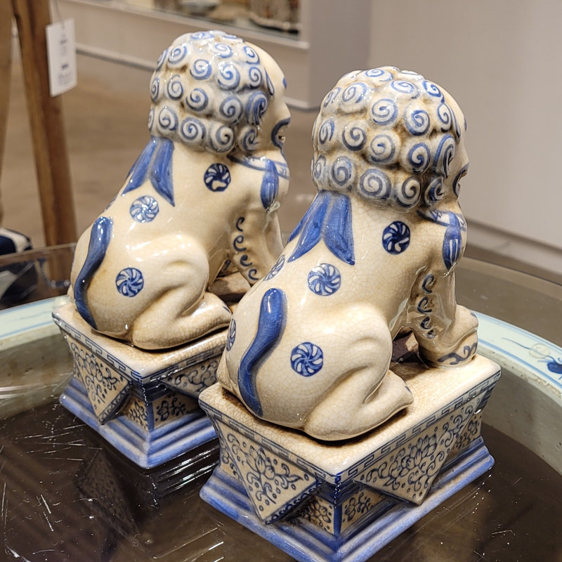 Animals Figurines & Sculptures, Cream, 7.5" H x 3.25" W x 4.5" D