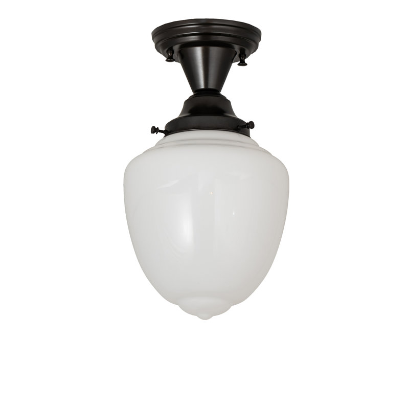 Schoolhouse & Early Electric Glass Flush Mount