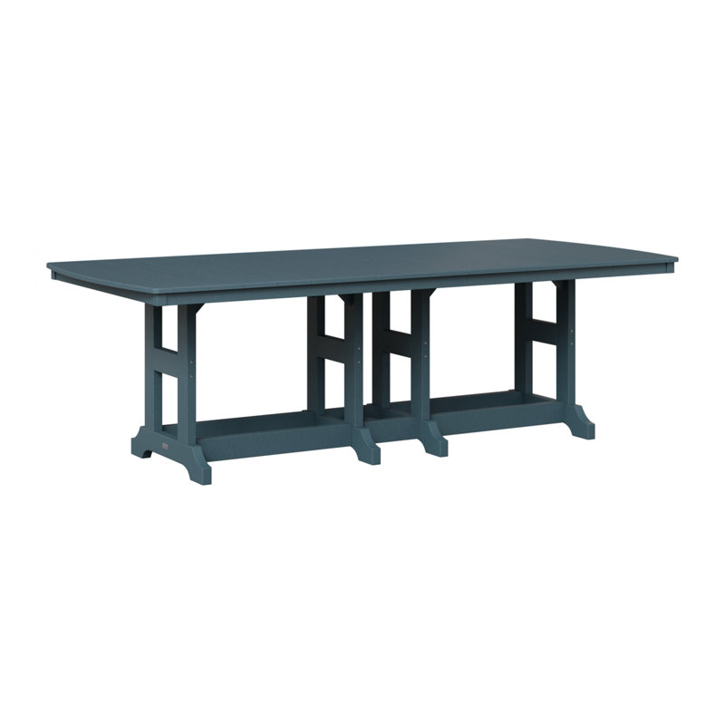 Table de bar rectangulaire Berlin Garden Garden Classic, H 35,5 po x l 96 po x P 44 po, Ardoise