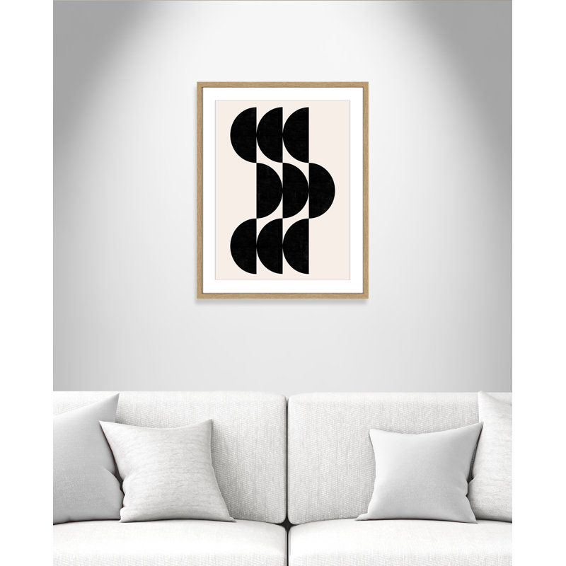 Impression de formes par Dotz, 23.5'' W x 29.5'' H, Matted Print, Natural