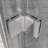 Goodyo Pivot Shower Doors, 32" W X 72" H Frameless Bi-Fold Swing Shower Door,1/4" (6Mm) Clear Tempered Glass, Chrome Finish Hardware, Reversible Installation