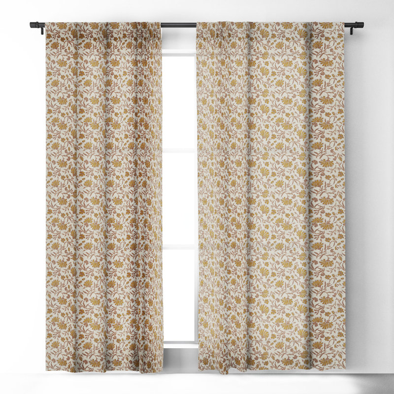 Nereine Blackout Curtain Pair, 50" W x 120" L