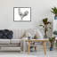 Coq en gris anthracite, estampe numérique, design par Leah Noel Art-632954817-632954829