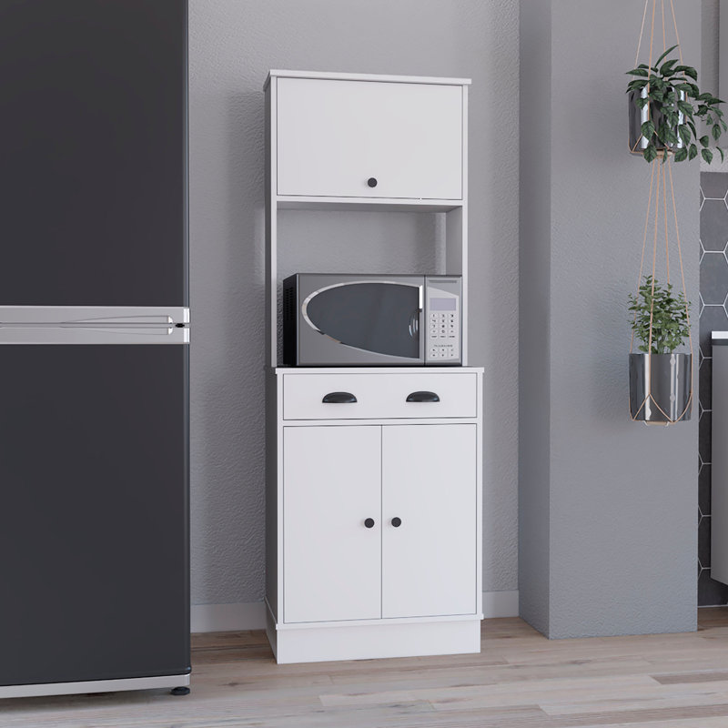 2-Cabinet Kitchen Pantry, White