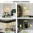 1-light Mid Century Modern Green Brass Pendant Light