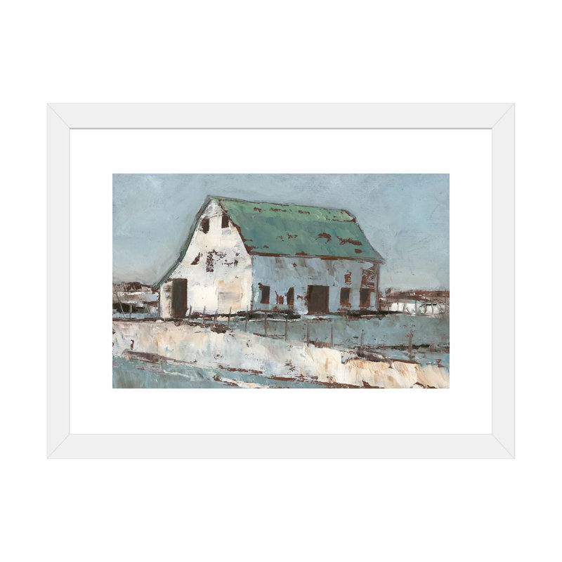 Plein Air Barn II par Ethan Harper - reproduction, H 16 po x l 24 po x P 1 po, Papier blanc