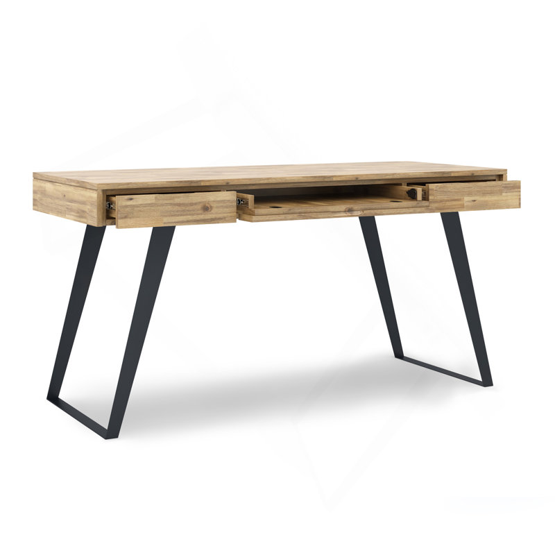 Bureau - blé doré vieilli, H 29,90 po x l 53,90 po x P 24 po, Marron clair