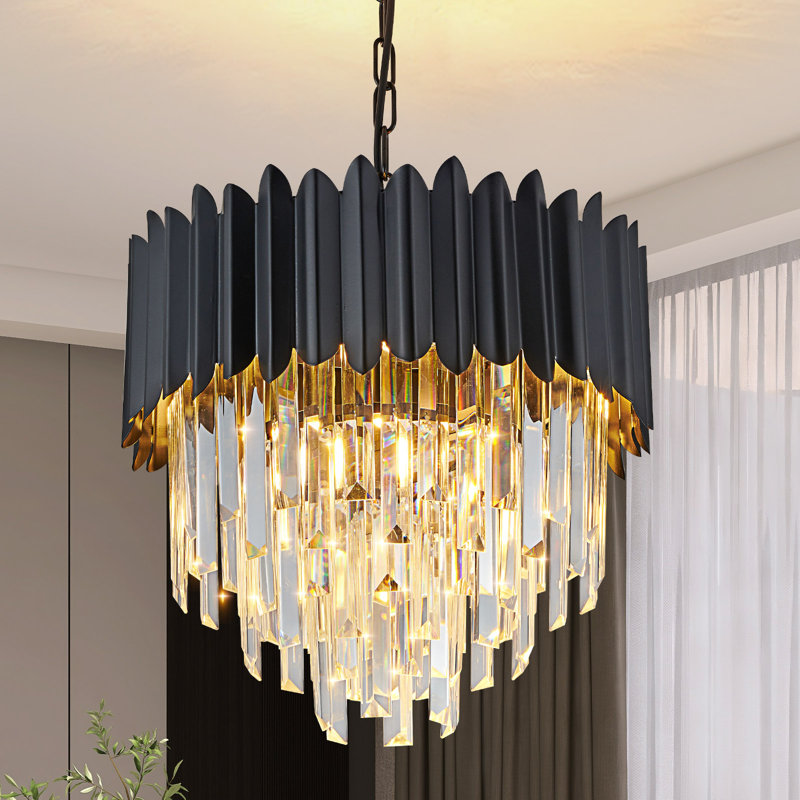Chandelier, 5, 4, 36cm H x 38cm W x 36cm D