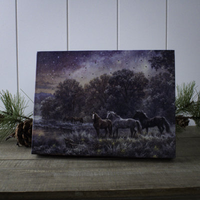 Toile de table lumineuse Hepp - My Farm at Night 8 x 6