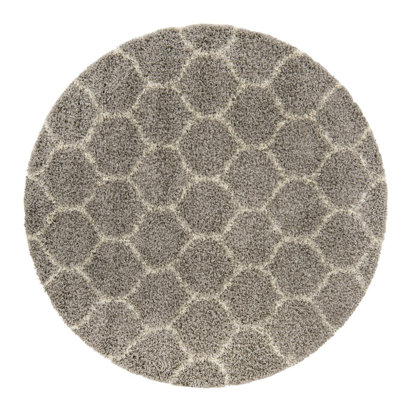 Geometric Indoor Rug, Round 6'