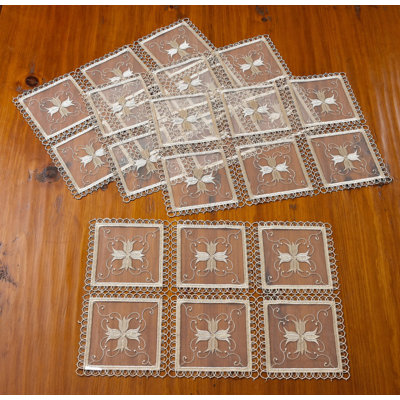 Annabell Polyester Embroidered Rectangle Placemat