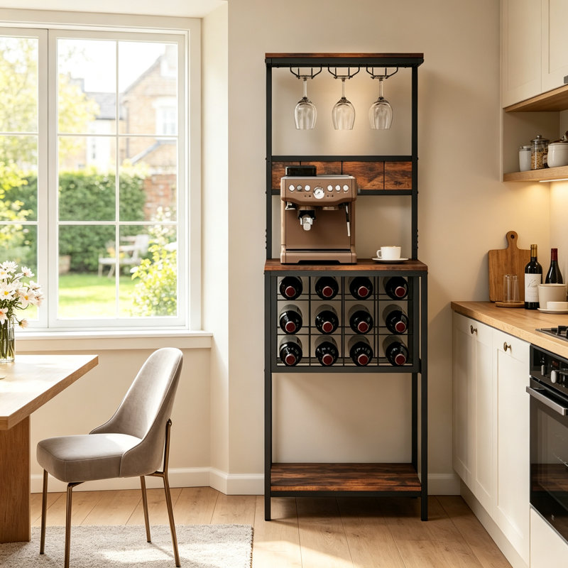 Wine Bottle & Glass Rack