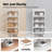 24"W Adjustable 5-Tier Shelf for Closet, Pantry & Home Office, White, 1Pack-1386889393-1386889395