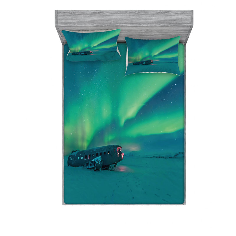 Microfiber Sheet Set, Queen Sheet Set with Fitted Sheet