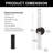 21 In. 2-Light Stone Texture Armed Wall Sconce Rechargeable Acrylic Wallchiere-1645068618