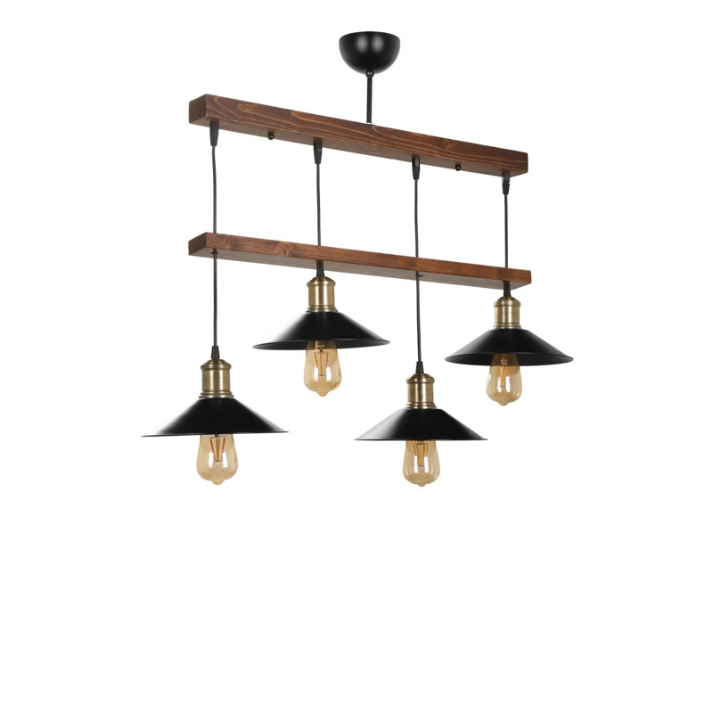 Shawn 4 - Light Kitchen Island Pendant, Brown
