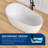 51'' Freestanding Tub Solid Surface Freestanding Deep Soaking Bathtub