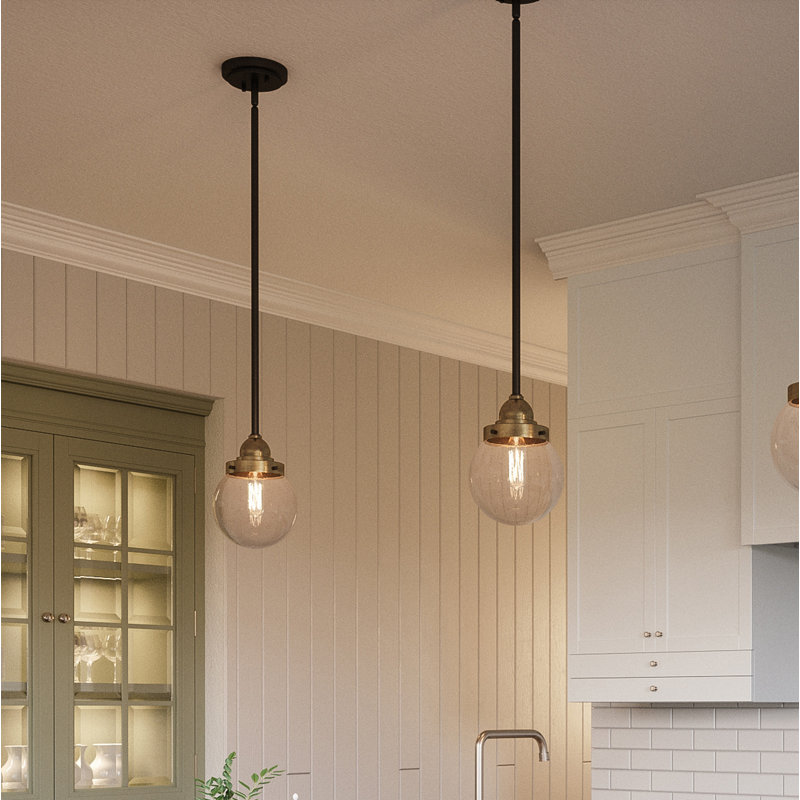 Eudora 1 - Light Single Pendant, Western Bronze