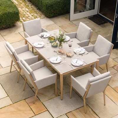 6 - Person Patio Dining Set with Rectangular Table