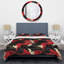 Ensemble de housse de couette Red & Balck Gloden Hollywood Glam Floral I - Floral-302276025