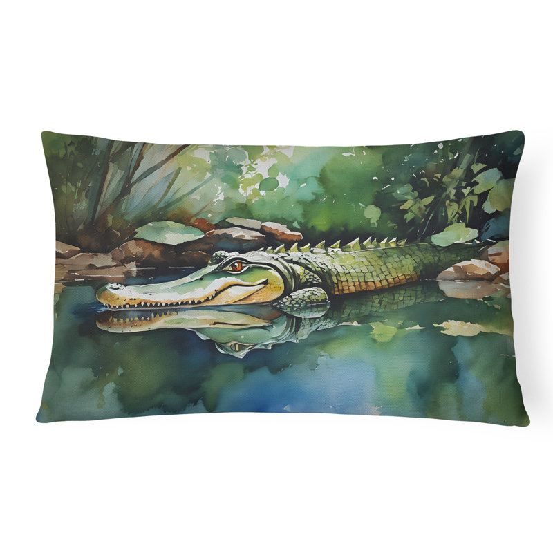 Alligator Throw Pillow