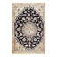 Mirutil Oriental Area Rug in Navy Blue