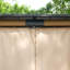 11 pi. L 10 pi. D Pavillon de jardin en bois massif avec toit en acier