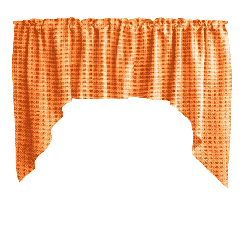 Cantonnière l 72 po Swag, Orange