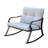 White, Rocker Set Chair And Teapoy Off-