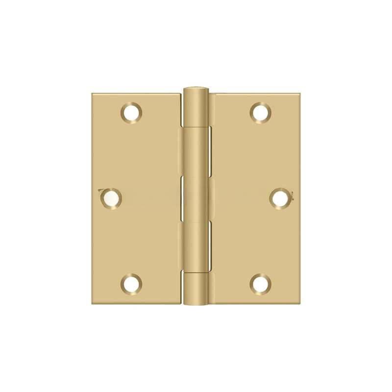 Steel Hinge, Brushed Brass