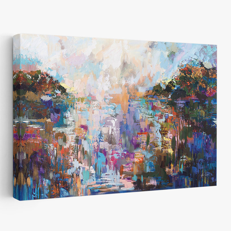 Abstrait abstrait - Transformation d'automne, H 24 po x l 36 po