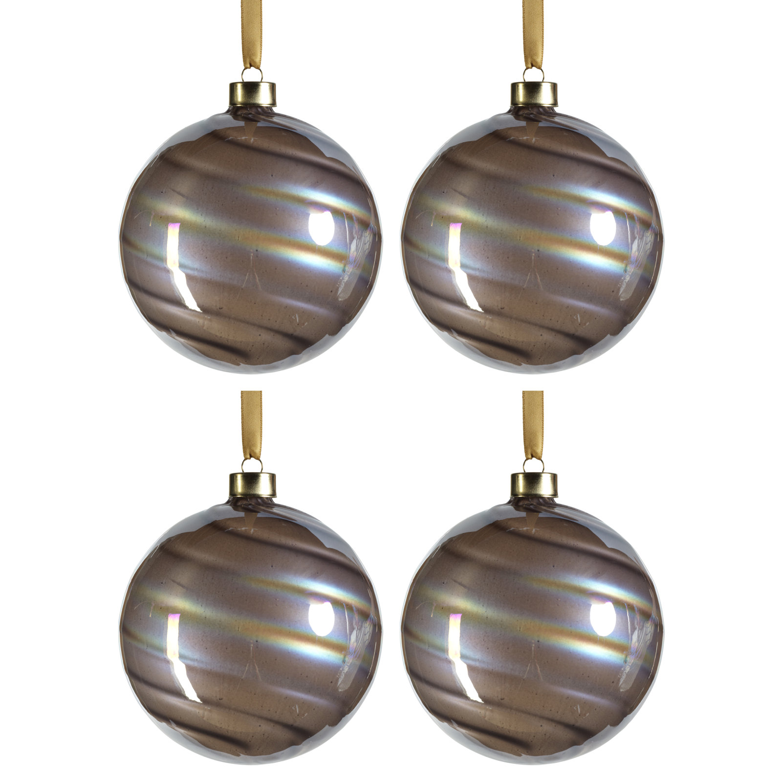 Andron The Holiday Aisle® Ball Ornament, Lt Gray Purple